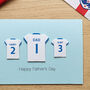 Personalised World Cup England Team Shirts Card, thumbnail 4 of 5