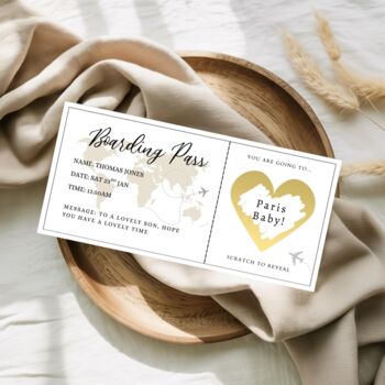 Boarding Pass Scratch To Reveal Card, Destination Reveal Voucher, 2 of 4