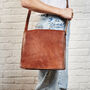 Personalised Leather Messenger Bag, thumbnail 2 of 3