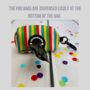 Multi Coloured Stripe Dog Poo Bag Holder, thumbnail 3 of 4