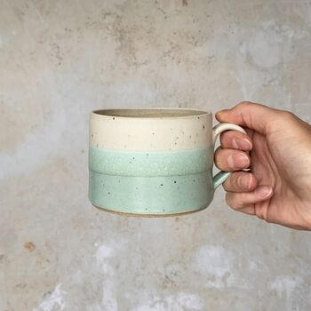 Handmade Short Mug In Calm Waters, 2 of 6