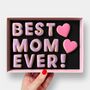 Best Mom Ever Message Iced Biscuits Mother's Day Letterbox Gift, thumbnail 1 of 11