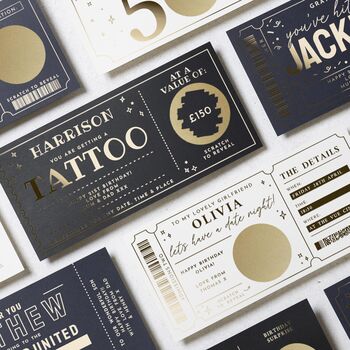 Personalised Scratch To Reveal Tattoo Gift Voucher, 8 of 9