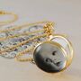 Vintage Style Gold Plated Silver Round Glass Locket, thumbnail 3 of 4