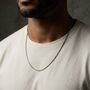 Box Chain Silver Necklace, thumbnail 4 of 8