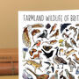 Farmland Wildlife Of Britain Greeting Card, thumbnail 4 of 8