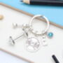 Weightlifting Gym Personalised Keyring Bodybuilding Present, thumbnail 3 of 10