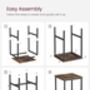 Square Bar Table With Heavy Duty Steel Frame, thumbnail 11 of 12