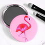 Flamingo Pocket Mirror, thumbnail 3 of 9