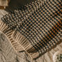 Monochrome Zigzag Knitted Scarf, thumbnail 2 of 3