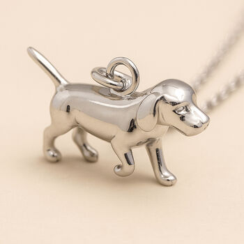 Personalised Sterling Silver Labrador Necklace, 2 of 9