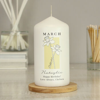Personalised Birth Flower Birthday Candle, 2 of 7