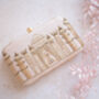 Mahal Nude Pink Embroidered Clutch, thumbnail 1 of 1