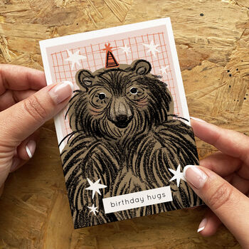 Birthday Bear Hug Card, 2 of 3