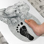Personalised Baby Elephant Footprint Kit, thumbnail 2 of 6