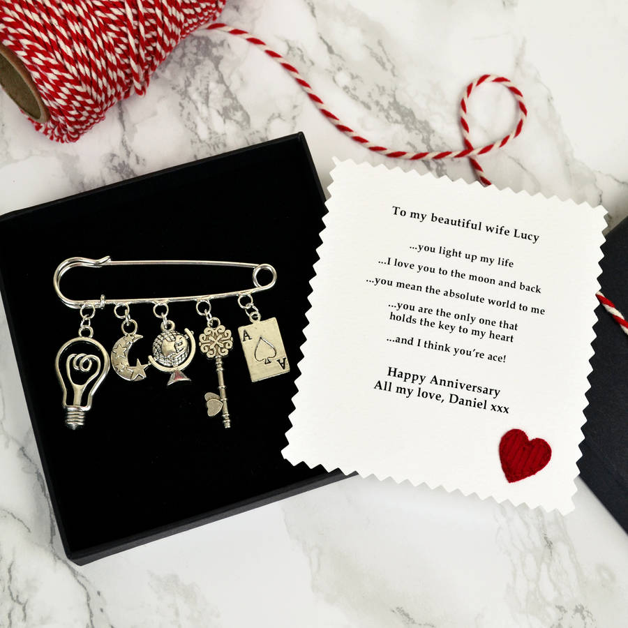 Personalised Gifts For Anniversary
 personalised anniversary t for her by jenny arnott