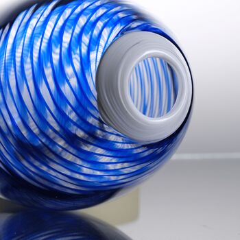 Sogni Azzurri Hand Blown Merletto Glass Vase, 4 of 4
