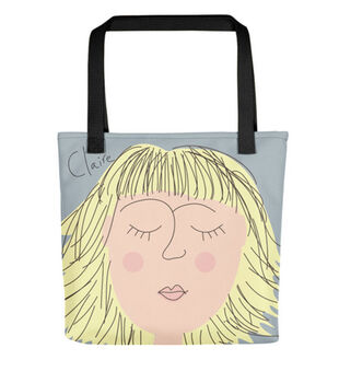 Personalised Face Shopping Tote Beach Bag, 5 of 5