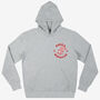 Pizza Monster Unisex Graphic Hoodie In Grey, thumbnail 4 of 6