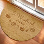 Personalised Pumpkin Half Moon Doormat, thumbnail 2 of 4