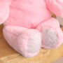 Personalised Pink Baby Girl Bunny Soft Toy, thumbnail 3 of 4