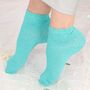 Women's Glitter Anklet Socks Turquoise, thumbnail 1 of 5