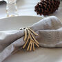 Gold Leaf Metal Napkin Rings, thumbnail 3 of 4
