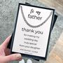 Thank You Gift For Father Of The Bride On Wedding Day, thumbnail 6 of 6