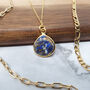 18k Gold Vermeil Plated Lapis Lazuli Necklace, thumbnail 1 of 5