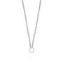 Sterling Silver Eternity Twist Charm Collector Necklace, thumbnail 2 of 5
