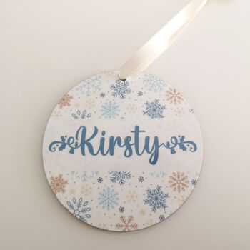 Personalised Bauble Christmas Tree Decoration, 3 of 3