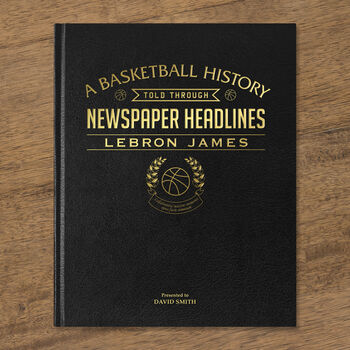 Le Bron James Personalised Basketball Gift Newspaper Book, 12 of 12