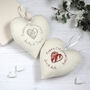 Personalised Cotton 2nd Wedding Anniversary Heart Gift, thumbnail 9 of 10