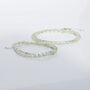 Prehnite Beaded Necklace Or Double Strand Bracelet In Sterling Silver, thumbnail 5 of 10