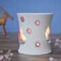 Personalised White Ceramic Tea Light With Butterflies, thumbnail 3 of 8