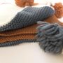 100% Wool Little Tassled Blanket, thumbnail 2 of 5