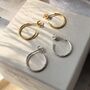 Fine Textured Hoop Earrings, thumbnail 1 of 10