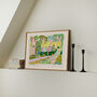 Running Art Print Woodland Park Run Scene Poster, thumbnail 9 of 10