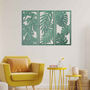 Framed Wooden Leaves Tropical Oasis Wall Decor, thumbnail 1 of 12