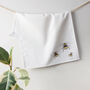 Family Of Bees Personalised Tea Towel, thumbnail 2 of 2