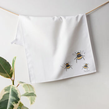 Family Of Bees Personalised Tea Towel, 2 of 2