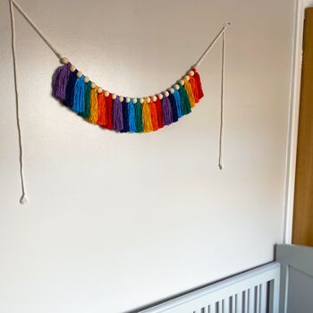 Colourful Beaded Tassel Hanging Garland, 4 of 4