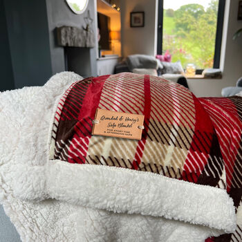 Personalised Daddy And Me Snuggle Blanket, 4 of 11
