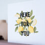 'Here For You' Sympathy Card, thumbnail 4 of 5