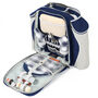 Deluxe Two Person Picnic Backpack Hamper Navy Blue, thumbnail 3 of 4