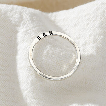 Personalised Verse Stacker Ring, 5 of 9