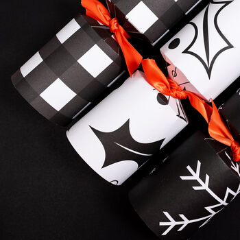 Handmade Stationery Christmas Crackers Black And White, 5 of 5