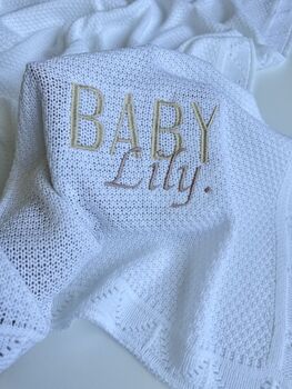 Personalised Baby Blanket |Baby Gift | Newborn Gift, 5 of 10