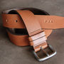 Men's Handmade Personalised Leather Belt, thumbnail 1 of 7