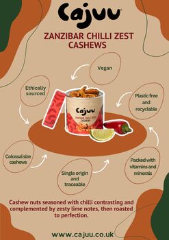 Zanzibar Chilli Zest Cashew Nuts, 4 of 5